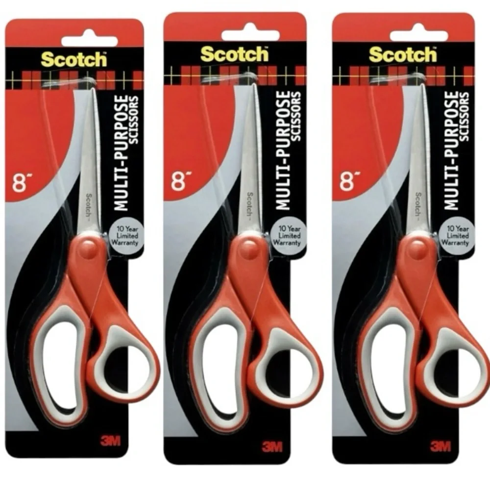 Set3⚡️Scotch Multi-Purpose Stainless Steel Scissors, 8